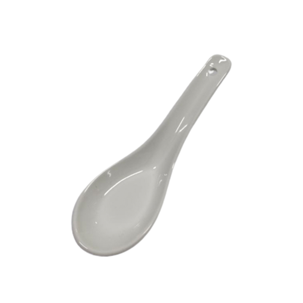 HARRIANWARE PORCELAIN  SOUP SPOON - WHITE